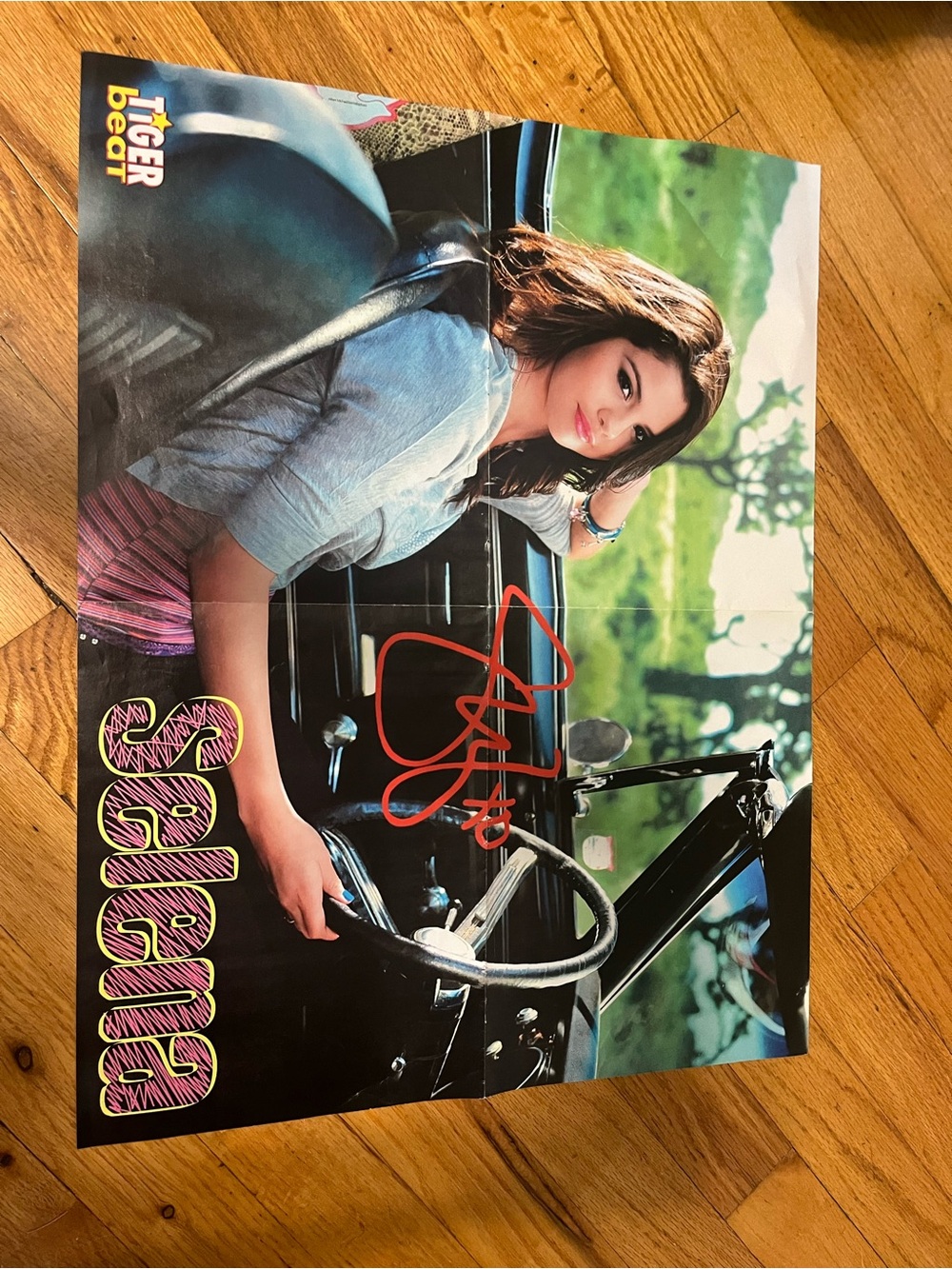 Selena Signed Poster and One Direction